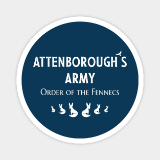 Attenborough’s Army: Order of the Fennecs - Dark Blue Magnet